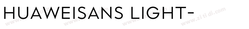 HuaweiSans Light字体转换